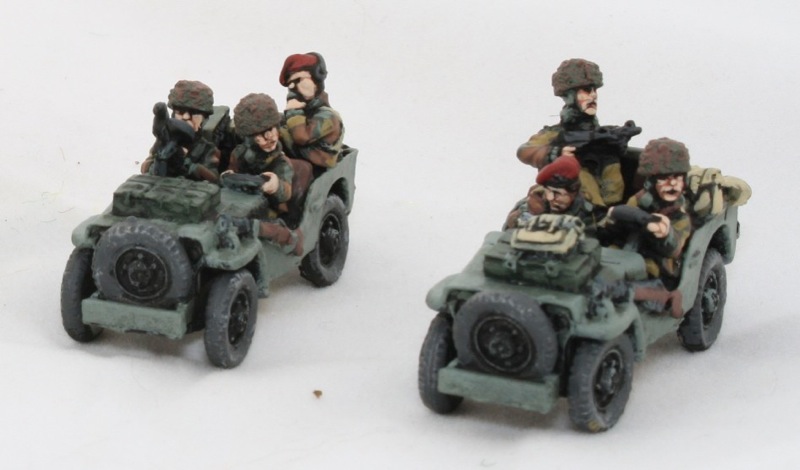 British airborne jeeps